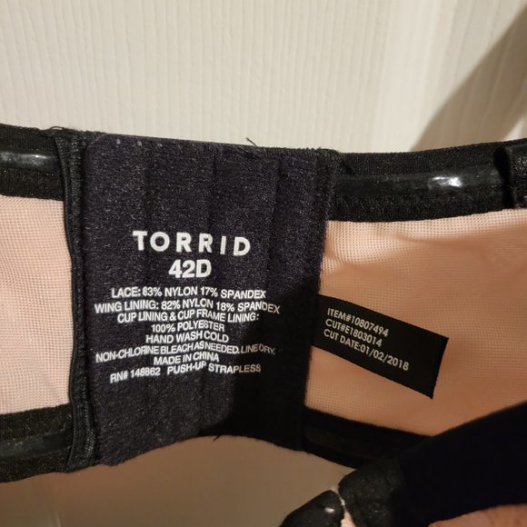 Torrid Pink & Black Multi-Way Bra - Picture 2 of 7